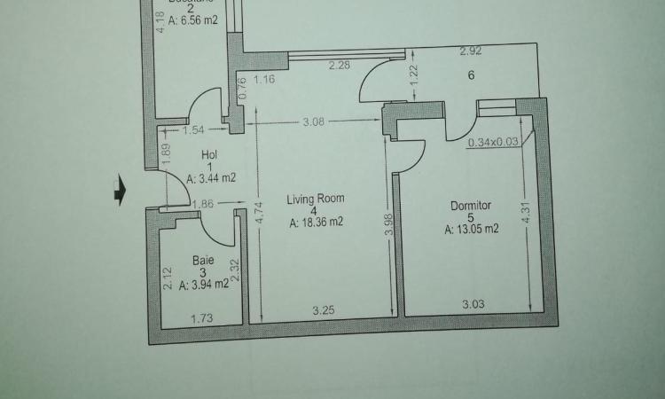 Piata Unirii Apartament 2 camere Bloc Nou Centrala Parcare