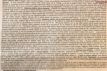 Vanzare teren Sisesti 1202 mp POT 60% CUT 2.5