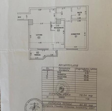Unirii-Piata Alba Iulia-centrala proprie-imobil 2008-Ap. cu TERASA