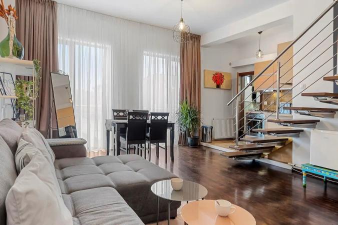 Baneasa - Sisesti, apartament 2 camere in bloc, semidec, duplex - etaj 2 si 3