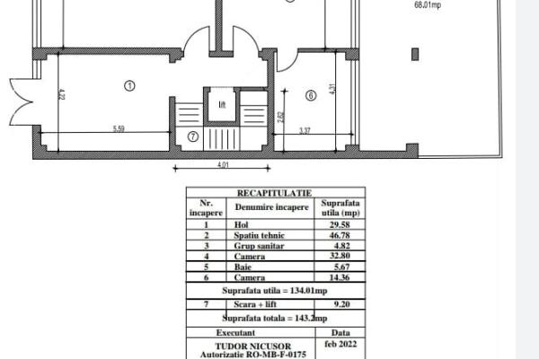 110 mp-70 mp terasa- 3 camere-activiati comerciale, birouri, saloane