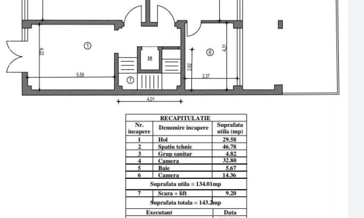 110 mp-70 mp terasa- 3 camere-activiati comerciale, birouri, saloane