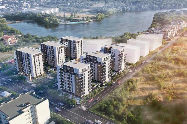 Metrou Straulesti - ansamblu pe malul lacului - 2 camere 67 mp