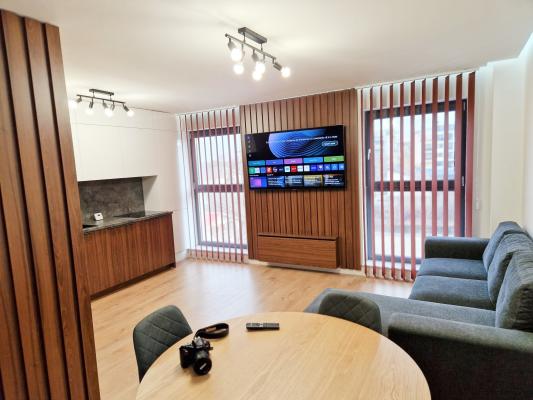 2 camere +birou  mobilat lux, bloc 2025 Straulesti