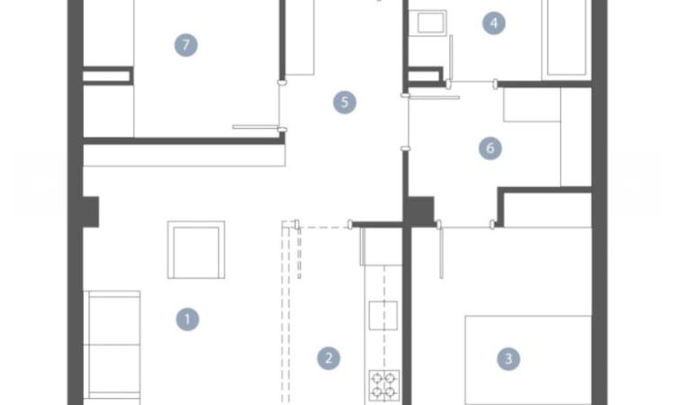 2 camere +birou mobilat lux, bloc 2025 Straulesti