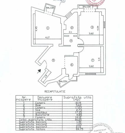 3 Camere - Rond Alba Iulia - Unirii - Decebal