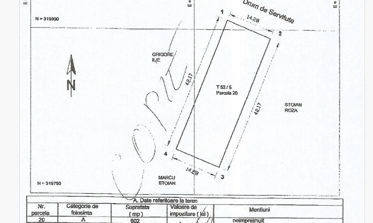 Teren Popesti-Leordeni - Intravilan - 602 mp - deschidere 14 m - Str. Sfanta Agnes