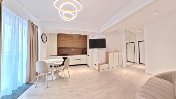 Studio dublu 2025, mobilat lux, loc de dormit separat Bucurestii Noi parcare inclusa