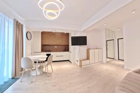 Studio dublu 2025, mobilat lux, loc de dormit separat Bucurestii Noi parcare inclusa
