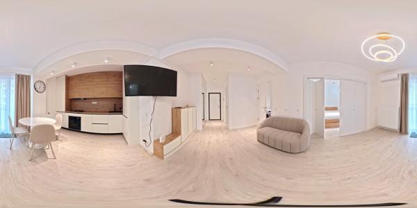 Studio dublu 2025, mobilat lux, loc de dormit separat Bucurestii Noi parcare inclusa