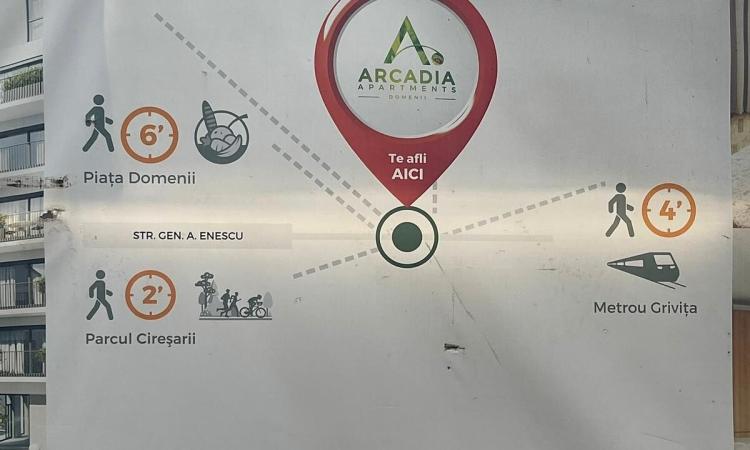 2 Camere -Arcadia Domenii -Loc de Parcare