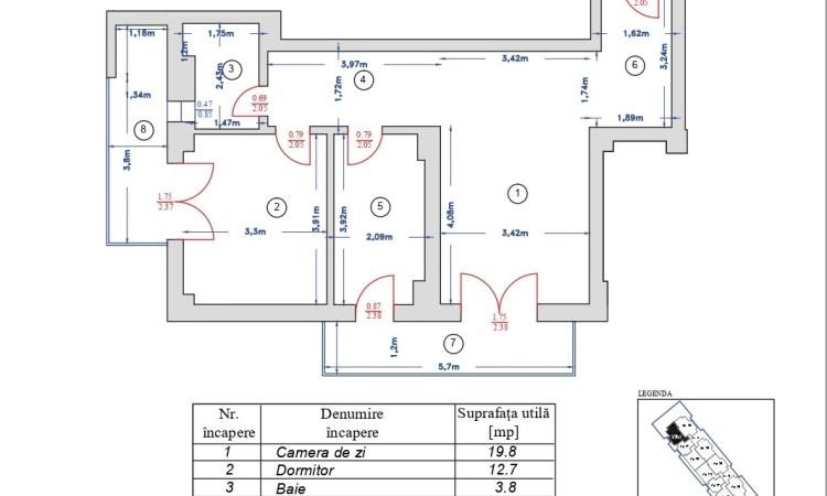 2 camere gata de mutat Straulesti 2025 mobilat complet 2 balcoane