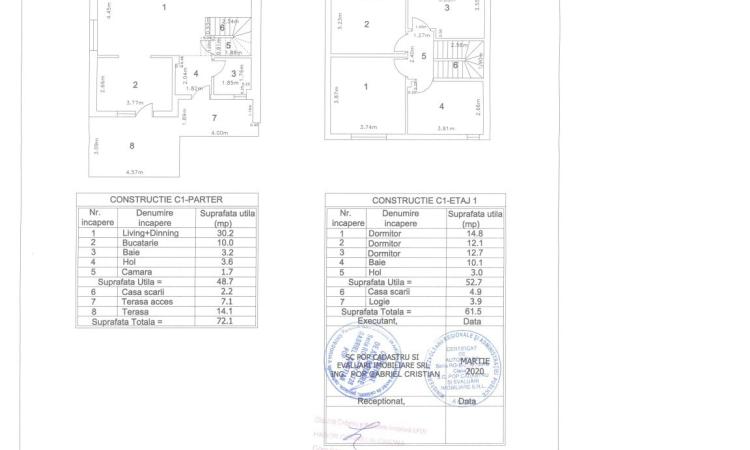 Casă P+1+M la alb în Clinceni, Str. Sabarului