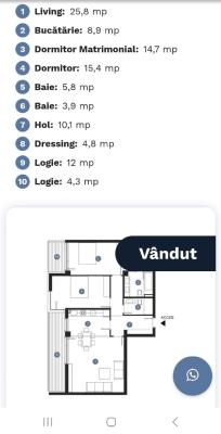 Straulesti 3 camere decomandat mobilat lux bloc 2025