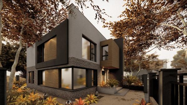Zona Chitila – strada Ana Ipătescu | Vilă individuală cuplată P+1 | construcție 2025