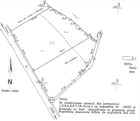 Prahova - Baicoi - Paralela 45 - Teren 18500 mp - deschidere la asfalt 120 ml