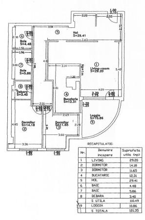 Baba Novac -Belvedere Residence- Vedere parc IOR - 3 camere 120 mp