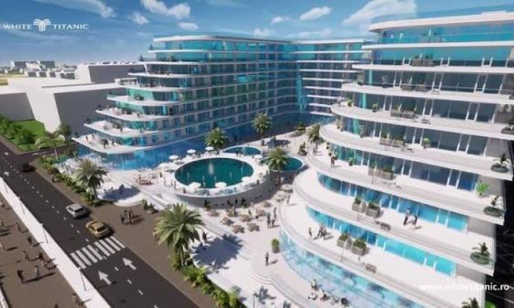 Titanic White, apartament lux, vedere frontala la mare