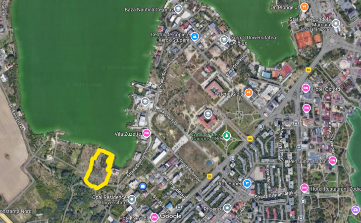 Campus Universitar, deschidere directa la lac, 14000 mp intravilan, PUZ p+11