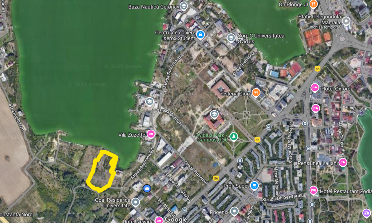 Campus Universitar, deschidere directa la lac, 14000 mp intravilan, PUZ p+11