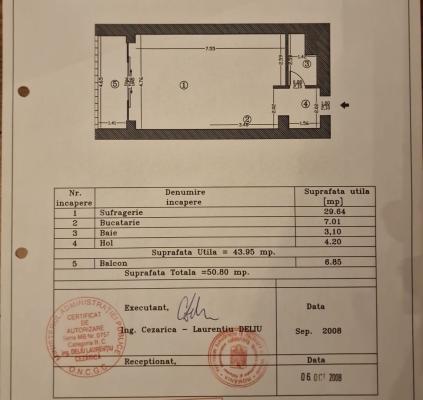 Dristor - Piata Alba Iulia - 51 mp - terasa - studio la cheie