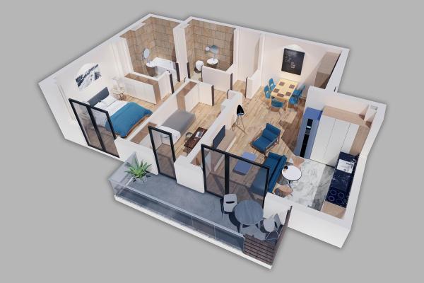 55E Apartament 3 camere Metrou Straulesti Sisesti Nou Lux mutare imediata