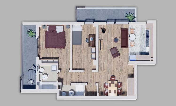 45E - 3 camere Bucurestii Noi, Metrou Straulesti Sisesti - mutare imediata