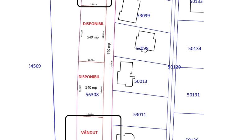 Teren intravilan Tăuții Măgherăuș , 540 mp sau 1090 mp ,ideal pentru casă!