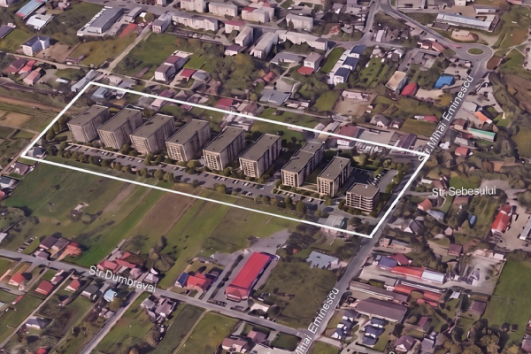 Apartament 3 camere, bloc nou - str. Mihai Eminescu