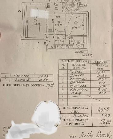Bloc anvelopat. 2 camere, etaj 4- Baneasa