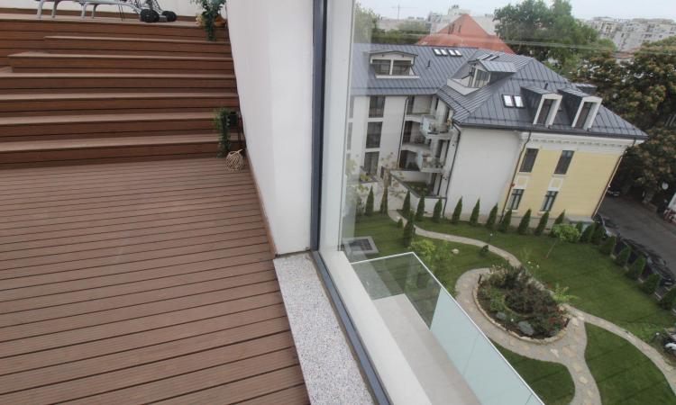 Carmen Sylva Apartment with parking lot. New. 2 rooms for rent- 1st floor