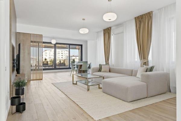 Apartament cu terase. View. Str Eminescu. 2 locuri de parcare- Imobil nou