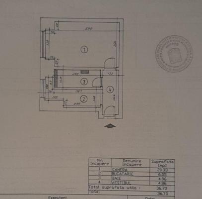 Garsoniera - Piata Unirii - Casa Poporului - 37 mp - bloc 1993