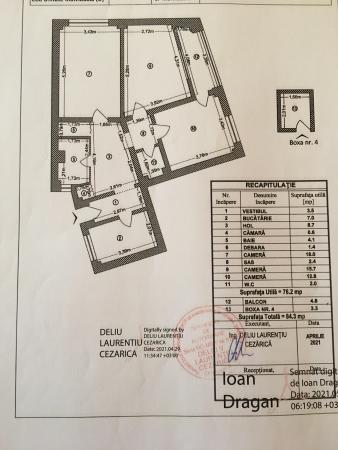 Apartament 3 camere, decomandat, Batistei - Intercontinental