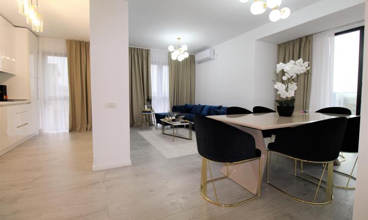 Apartament 3 camere LUX -Sisesti - imobil 2020-loc parcare-incalzire pardoseala