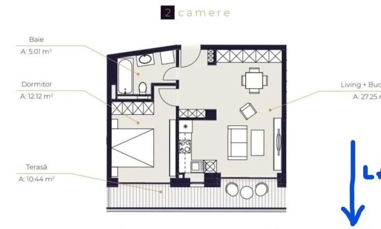 2 camere Lux, Mall Promenada