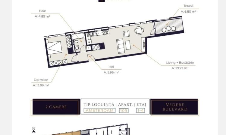 2 camere Lux, Mall Promenada