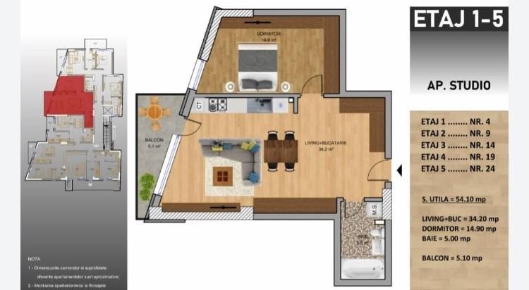 2 luxury rooms - NEW block - Studio type -13 Septembrie - Drumul Sarii