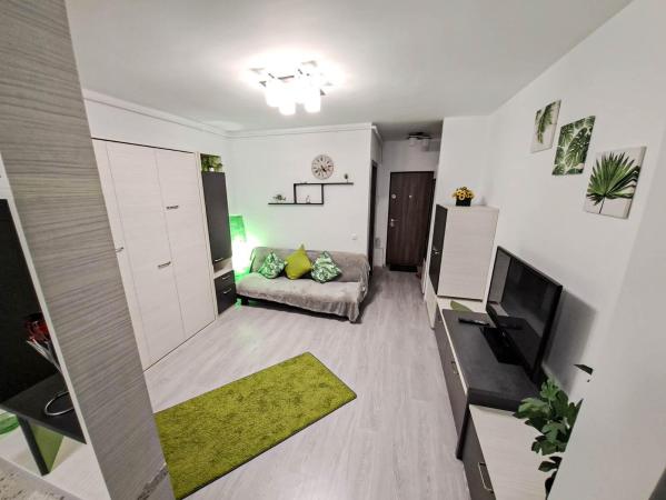 Garsonieră cu GRĂDINĂ de 20mp-Ideal SPAȚIU BIROU-Mobilă inclusă după preferințe