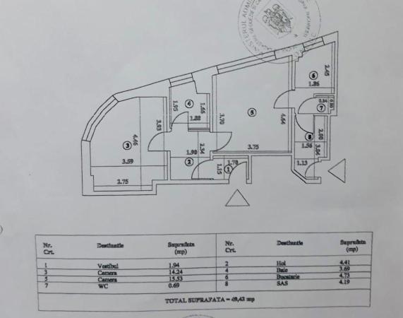 Apartament ultracentral, imobil Art Deco, amenajare deosebita