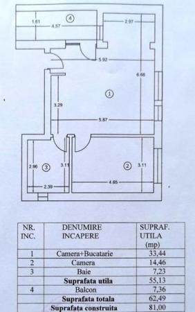 2 Camere | Complet mobilat si utilat | Priveliste Padurea Baneasa | Vatra Noua
