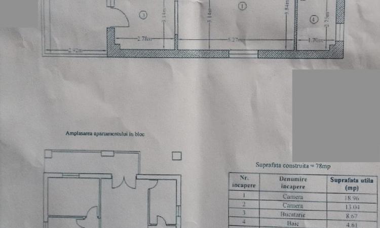 2 Camere | Terasa 19mp | Complet mobilat si utilat | Zona linistita | Baneasa