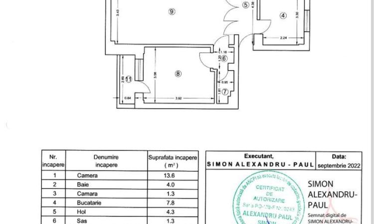 Metrou Aurel Vlaicu - 3 camere - semidecomandat