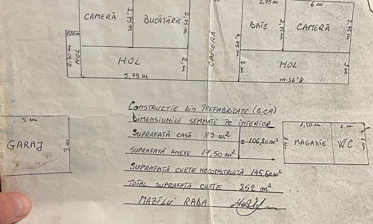Casă bătrâneasca cu teren în Ghencea