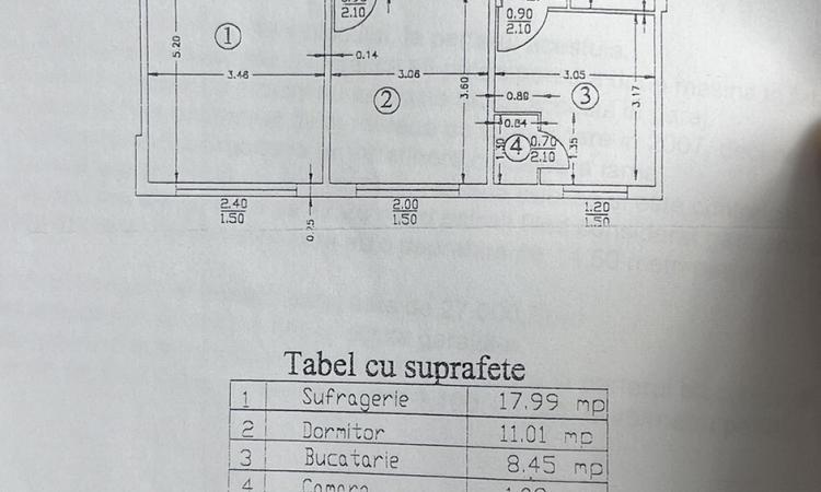 2 camere - Decomandat - Romancierilor