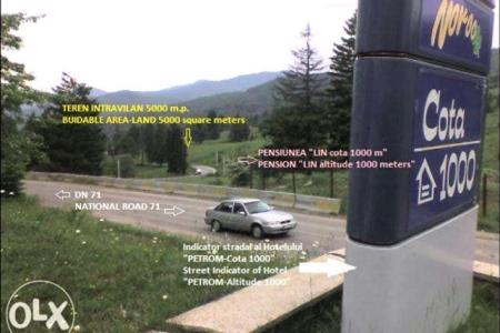 Sinaia | Teren intravilan 5.000 mp | DN71 | Cota 1000