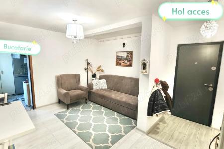 De vanzare 3 camere(65mp), decomandat si mobilat complet plus boxa generoasa