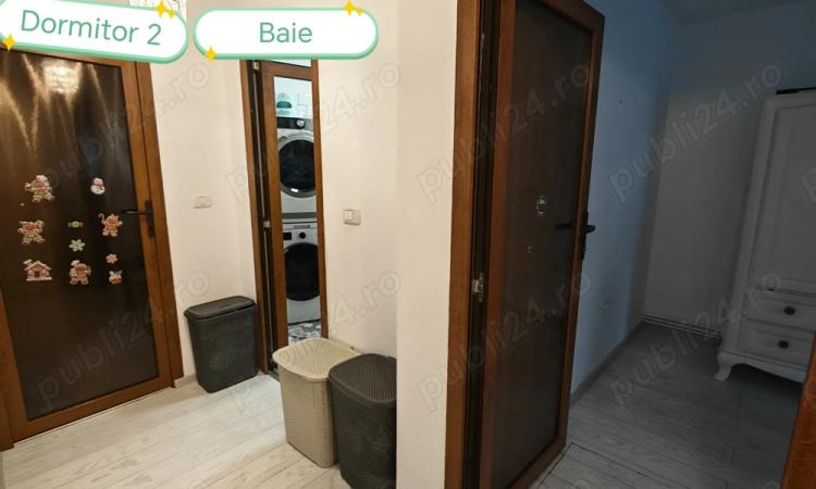 De vanzare 3 camere(65mp), decomandat si mobilat complet plus boxa generoasa