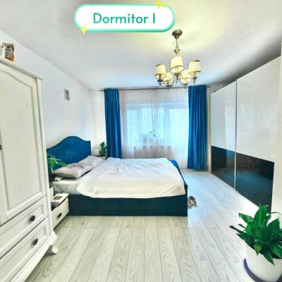 De vanzare  3 camere(65mp), decomandat si mobilat complet plus boxa generoasa