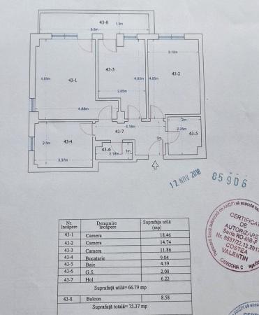 3 Camere - Bloc Nou - Parcul Teilor